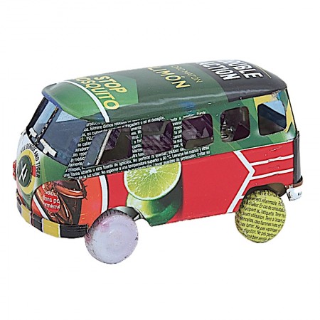 Van combi VW canettes recyclées