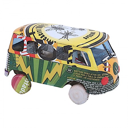 Van combi VW canettes recyclées