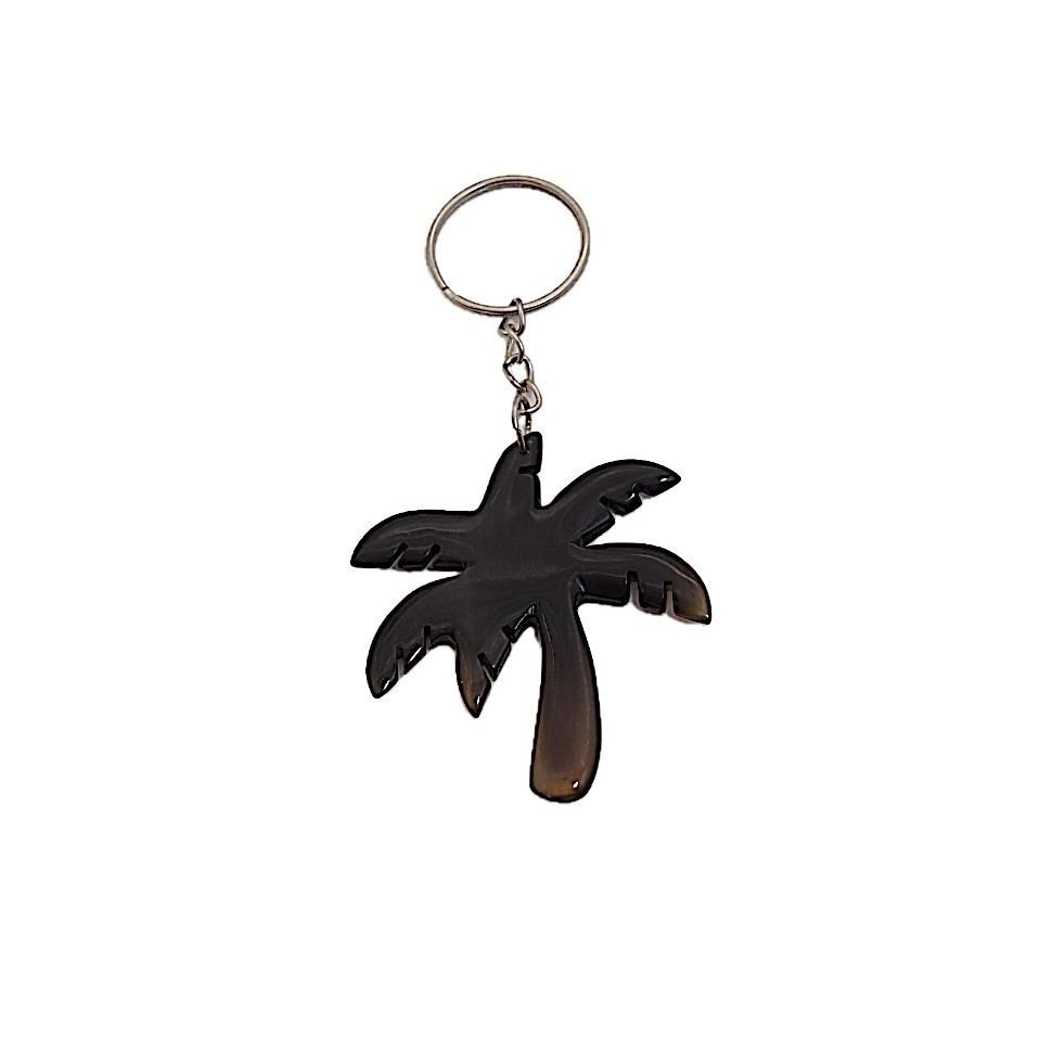 Porte clés palmier corne