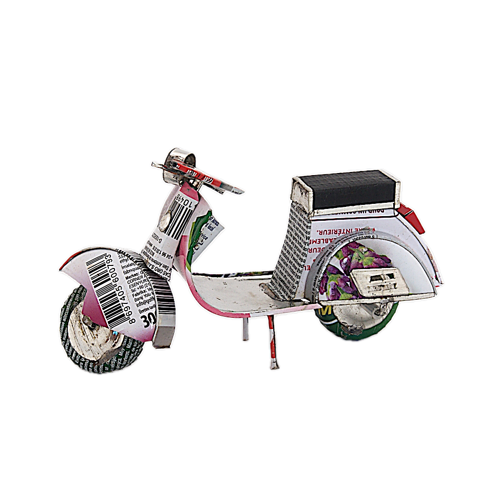 Scooter canettes recyclées