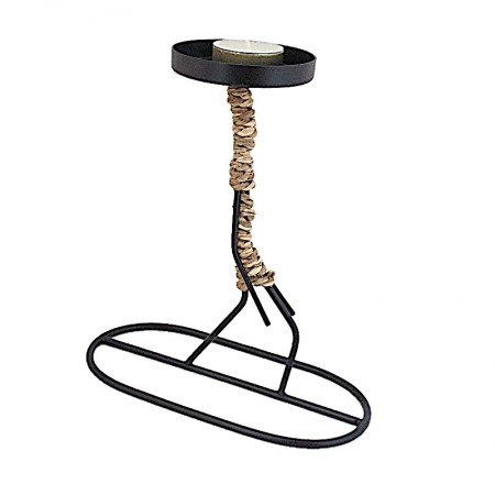 Bougeoir marcheur métal