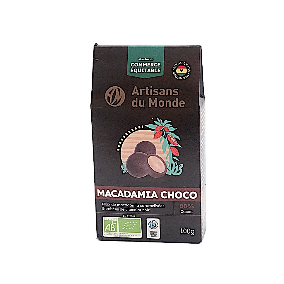 Macadamia chocolat bio 100g