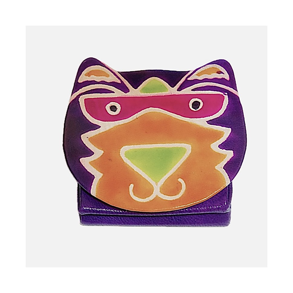 Porte monnaie cuir chien