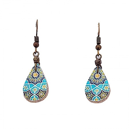 Boucles d'oreilles gouttes céramique