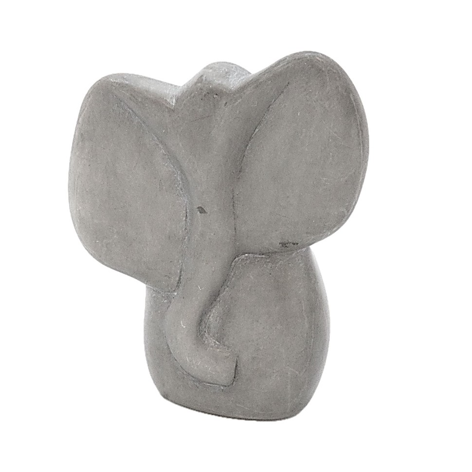 Eléphant gris en saponite