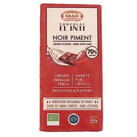 Chocolat noir piment El Inti bio