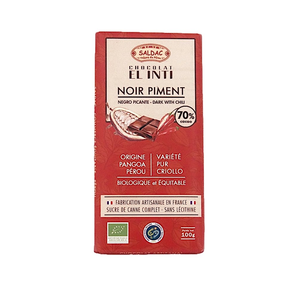 Chocolat noir piment El Inti bio