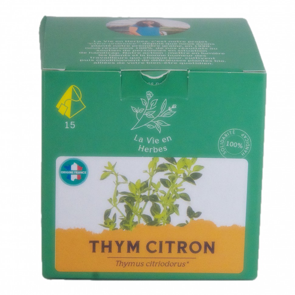 Infusion thym citron bio sachets