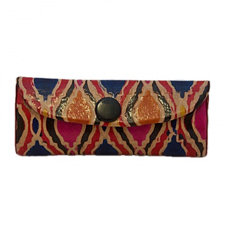 Etui rouge à lèvres cuir multicolore