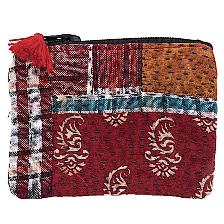 Porte monnaie coton sari