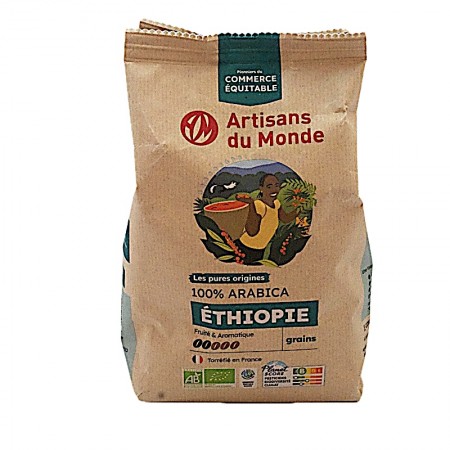 Café bio grains Ethiopie forêt Bench Maji