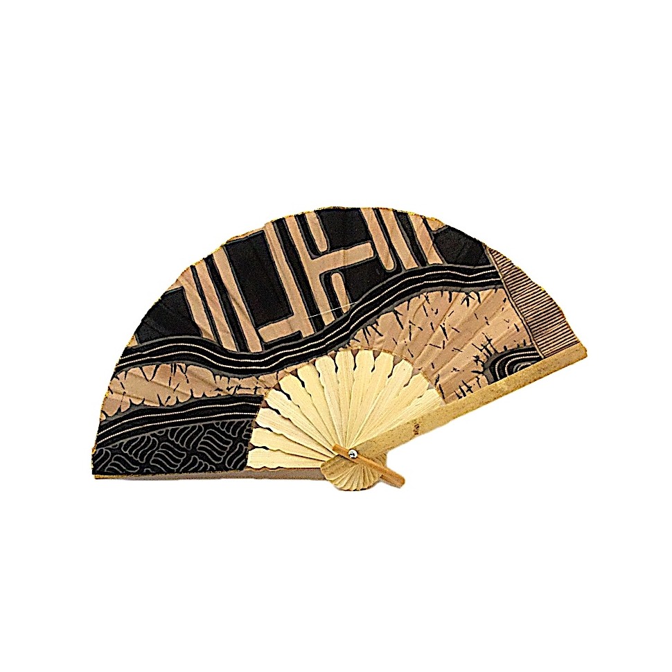 Eventail bois et coton