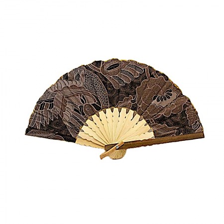 Eventail bois et coton