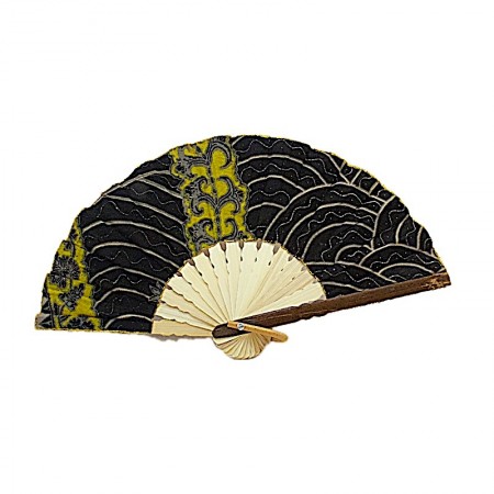 Eventail bois et coton