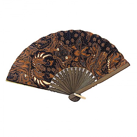 Eventail bois et coton