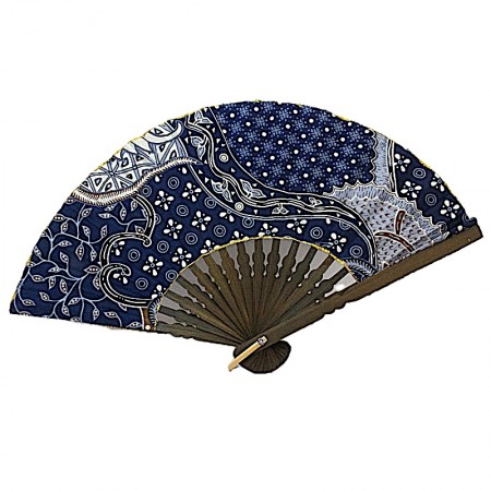 Eventail bois et coton