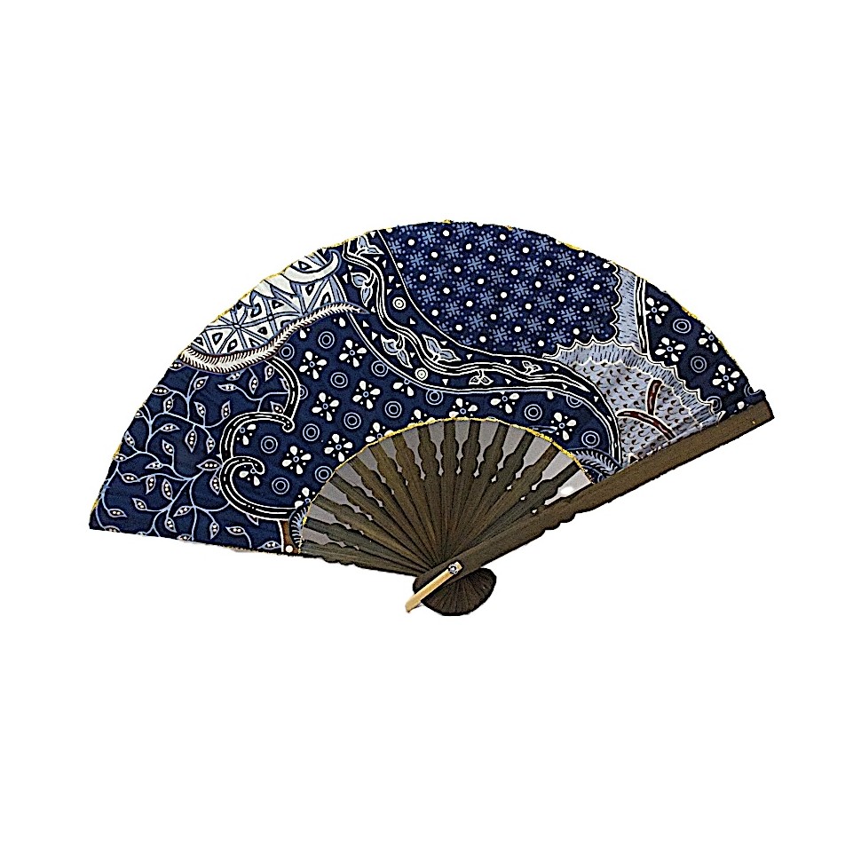 Eventail bois et coton