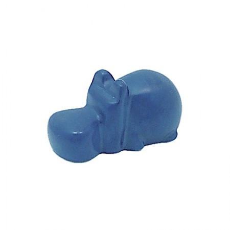 Hippopotame bleu en saponite