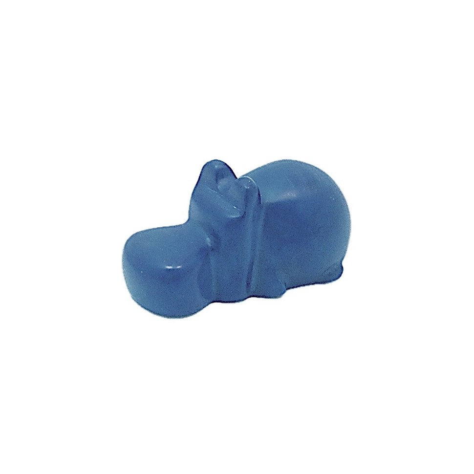 Hippopotame bleu en saponite