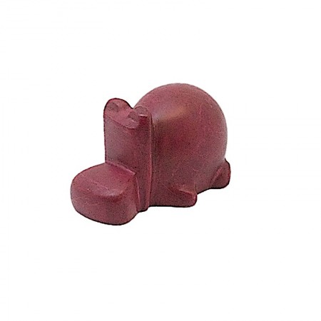 Hippopotame rouge en saponite