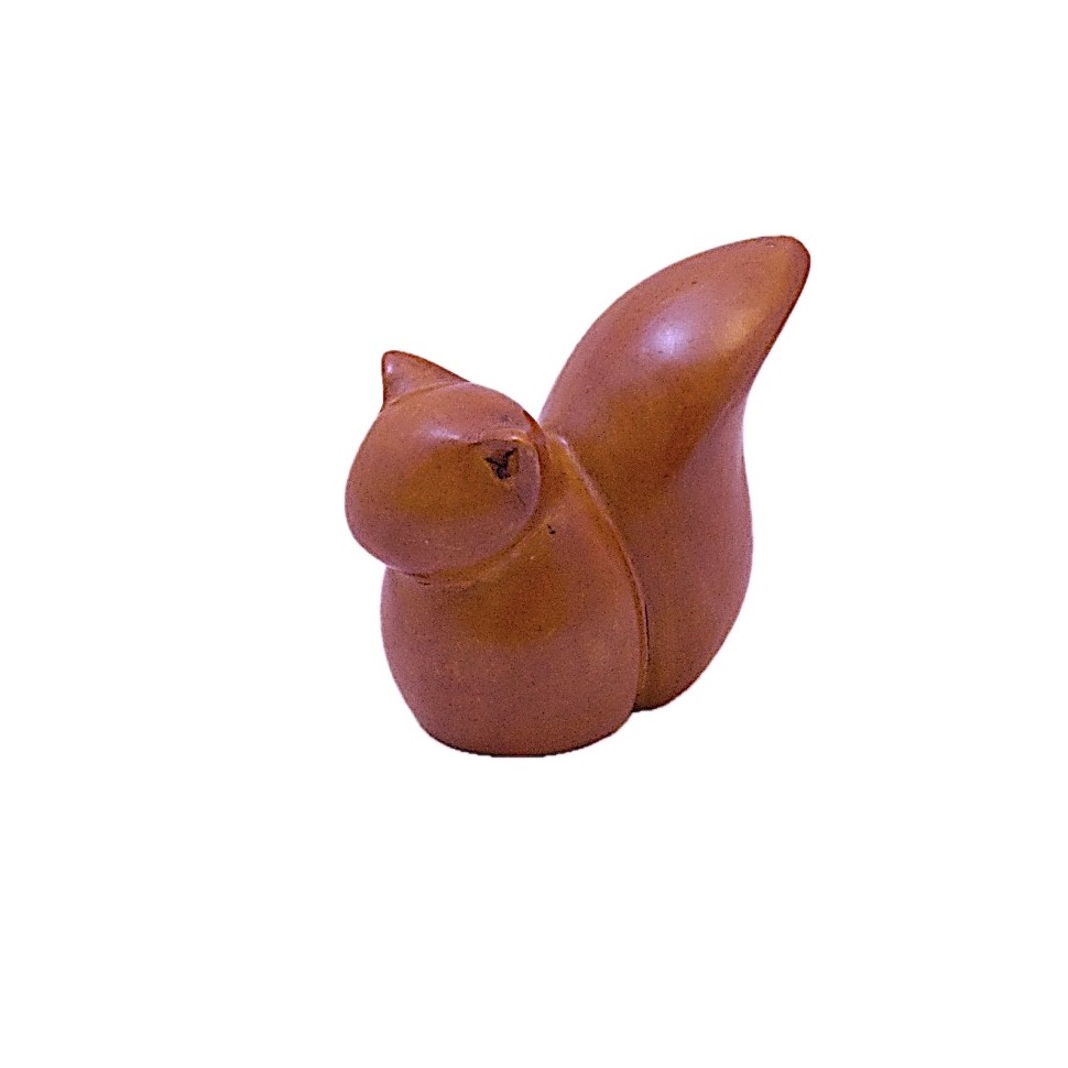 Ecureuil orange en saponite