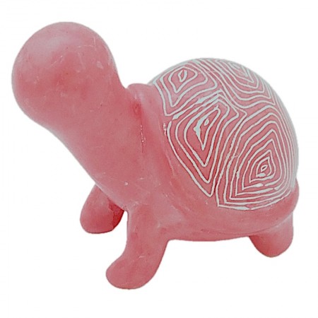 Tortue rose en saponite