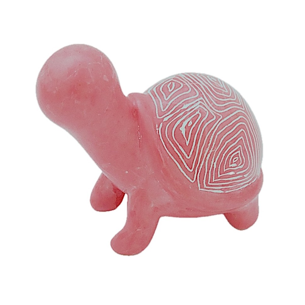 Tortue rose en saponite