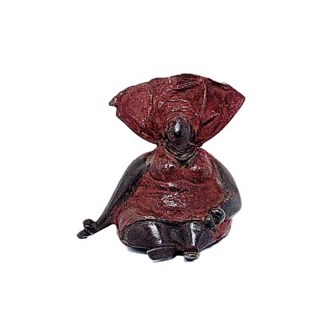 Statue bronze Bobaraba Ida en rouge