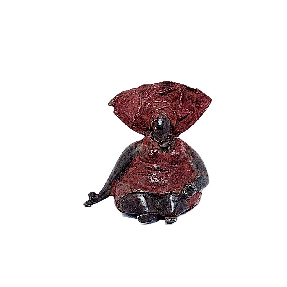 Statue bronze Bobaraba Ida en rouge