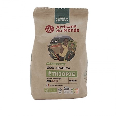 Café bio moulu Ethiopie