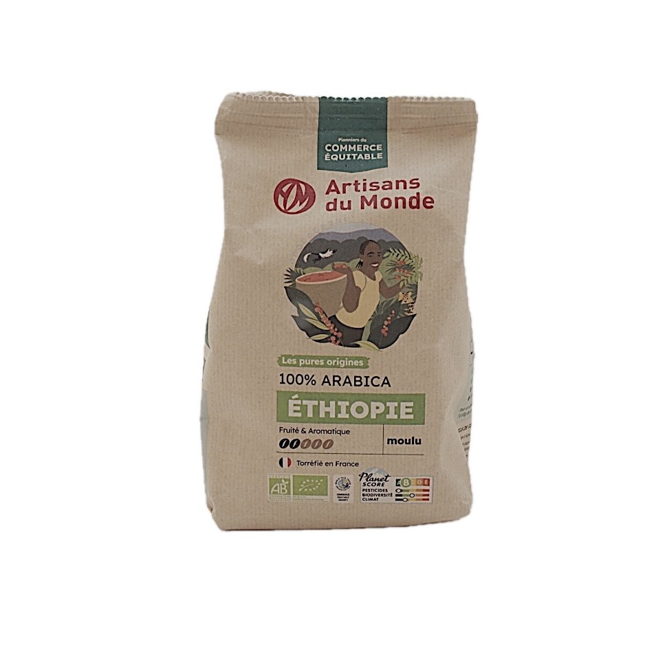 Café bio moulu Ethiopie