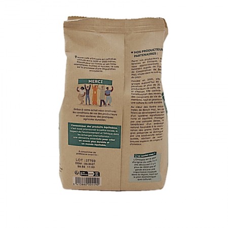 Café bio moulu Ethiopie info