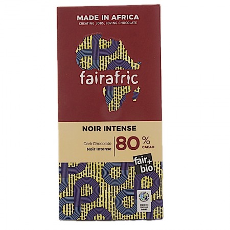 Chocolat noir 80% bio Fairafric