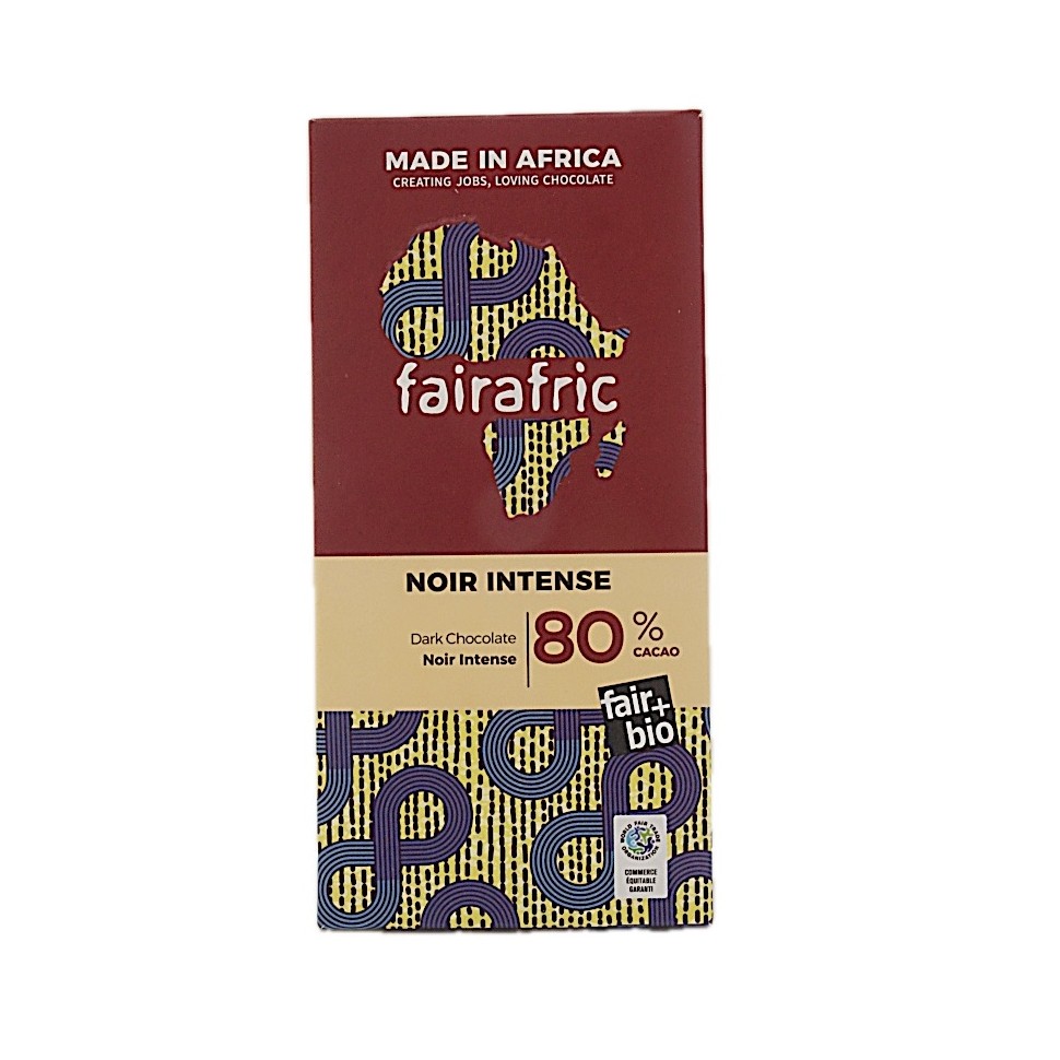 Chocolat noir 80% bio Fairafric
