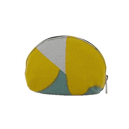 Porte monnaie demi lune coton