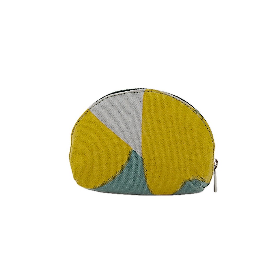 Porte monnaie demi lune coton