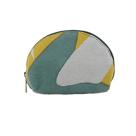 Porte monnaie demi lune coton