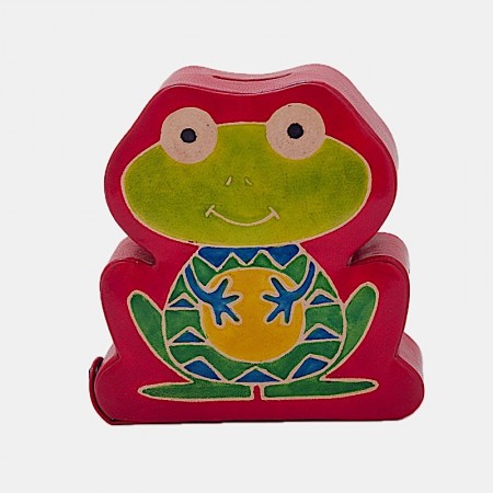 Tirelire grenouille cuir