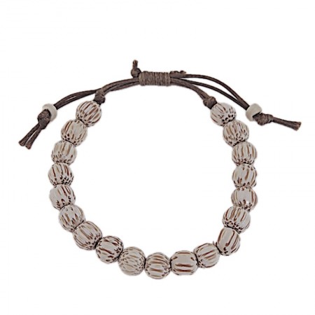 Bracelet réglable en noix de palmier