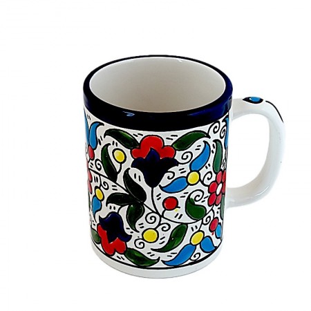 Mug céramique fleurs multicolores GM