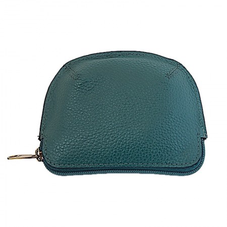 Porte monnaie cuir vert