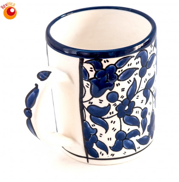 Mug céramique bleue