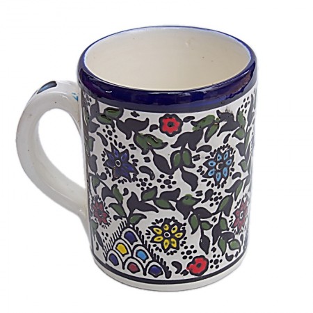 Mug céramique fleurs multicolores GM
