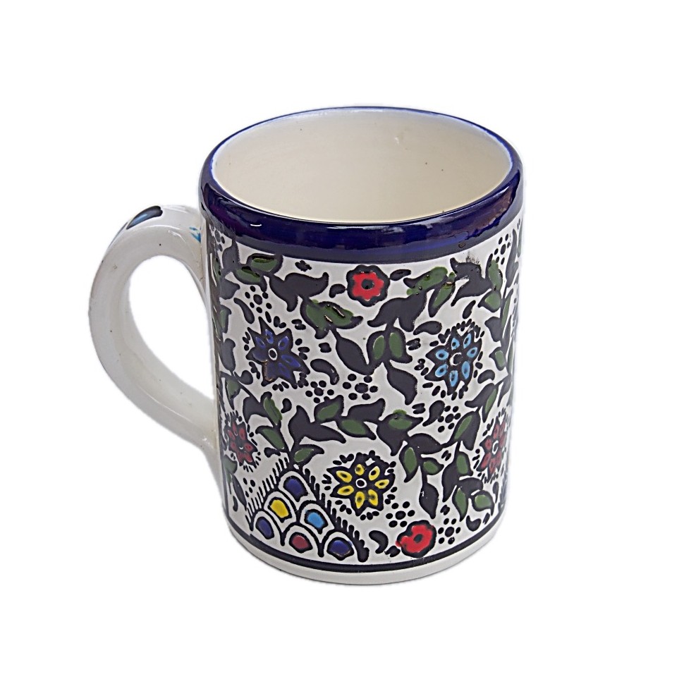 Mug céramique fleurs multicolores GM