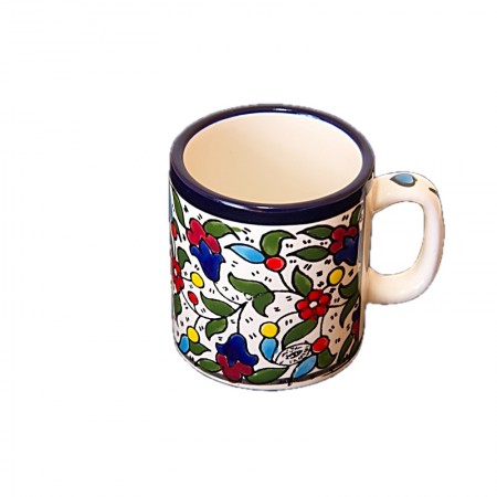 Mug céramique grandes fleurs multicolores