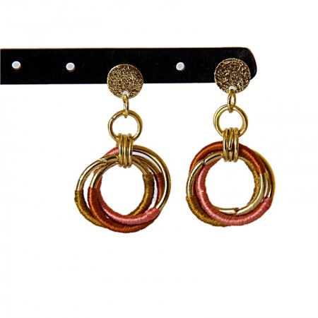 Boucles d'oreilles 3 cercles