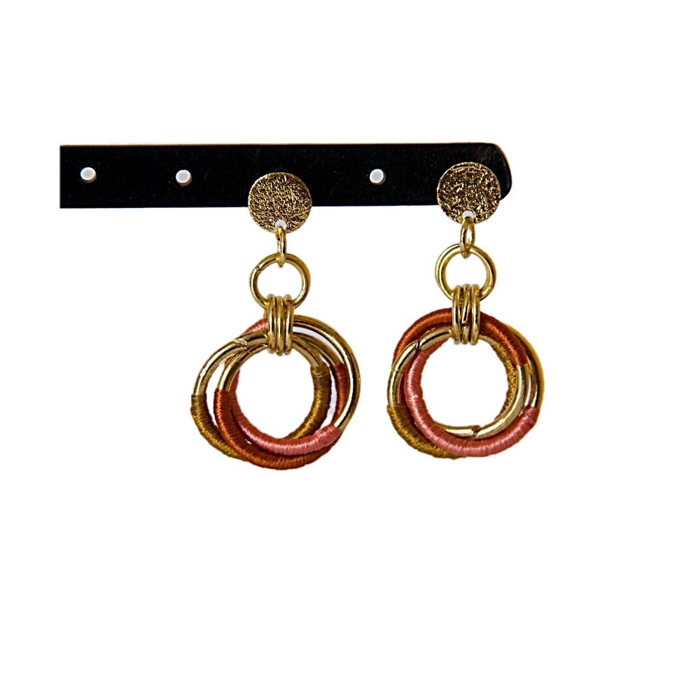 Boucles d'oreilles 3 cercles