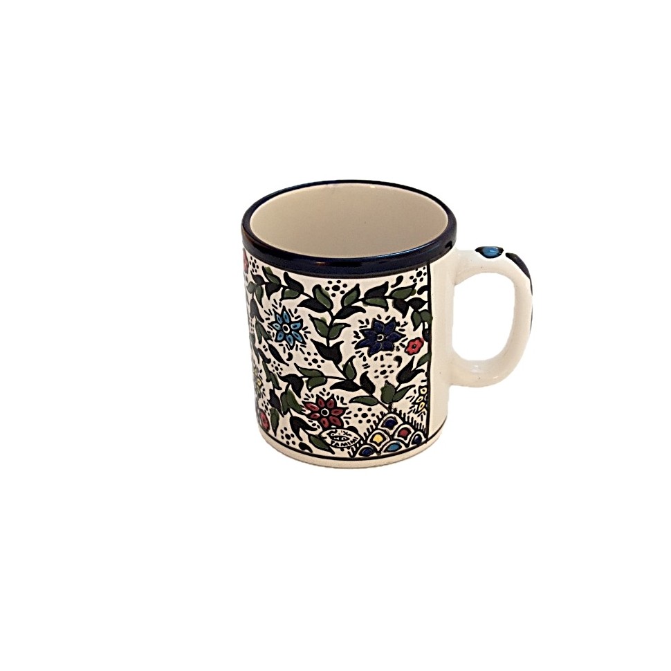 Mug céramique fleurs multicolores MM