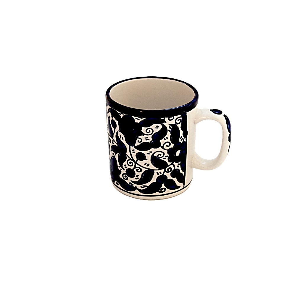 Mug céramique fleurs bleues MM