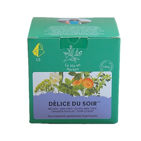 Infusion délice du soir bio sachets